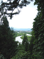 愛宕神社の杜（遠野）。